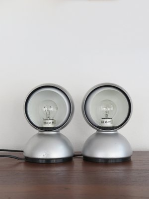 Eclisse Table Lamps by Vico Magistretti for Artemide, 1960s, Set of 2-CC-1637453