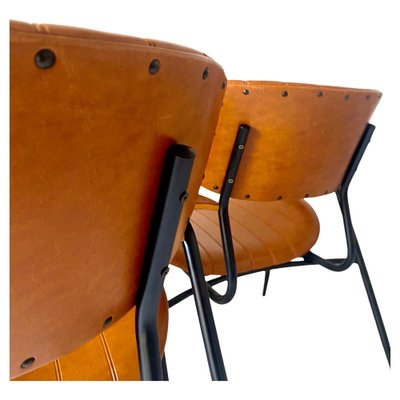 Eco-Leather Armchairs by Gastone Rinaldi for Rima, 1960s, Set of 2-TOI-2043244