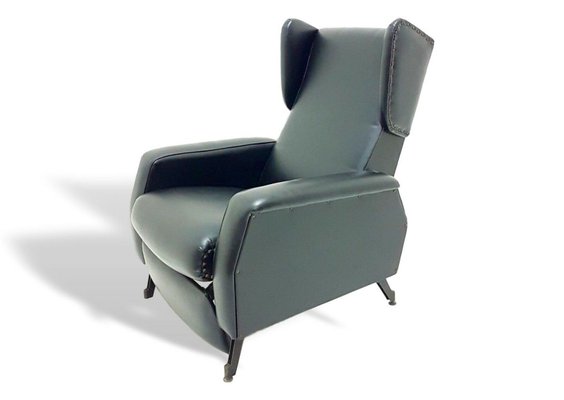 Eco-Leather Reclining Armchair, 1970s-FIP-1155622