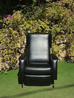 Eco-Leather Reclining Armchair, 1970s-FIP-1155622