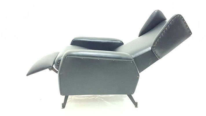 Eco-Leather Reclining Armchair, 1970s-FIP-1155622