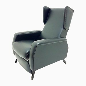 Eco-Leather Reclining Armchair, 1970s-FIP-1155622