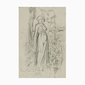 Eden - Original pencil drawing by Max Théron - Early 1900 Early 20th Century-ZCI-760701