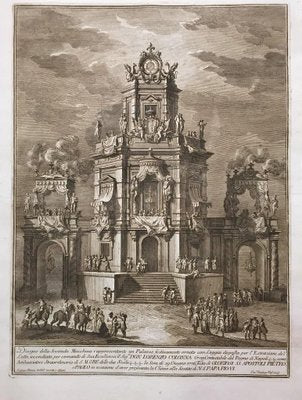 Edificio con Loggiato per l'estrazione del Lotto - by Giuseppe Vasi - 1776 1776-ZCI-759799