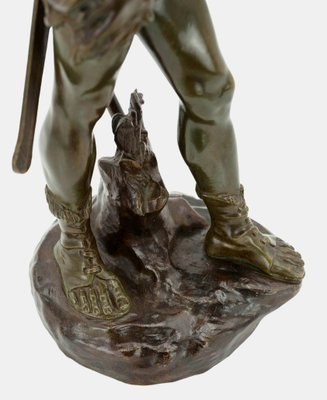 Edouard Drouot, the Gallic Warlord Vercingetorix, 1915, Bronze-TPH-2018475