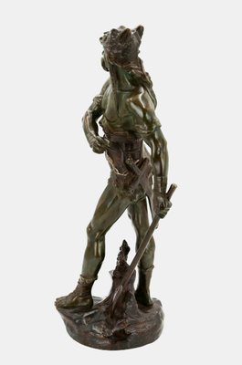 Edouard Drouot, the Gallic Warlord Vercingetorix, 1915, Bronze-TPH-2018475