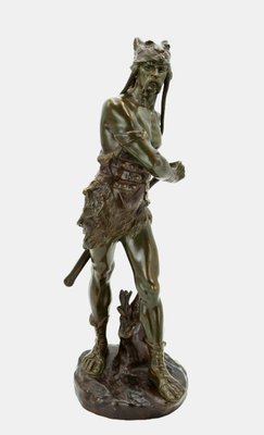 Edouard Drouot, the Gallic Warlord Vercingetorix, 1915, Bronze-TPH-2018475