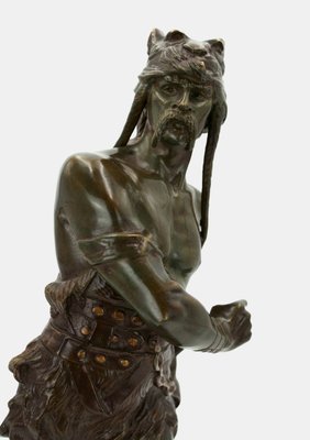 Edouard Drouot, the Gallic Warlord Vercingetorix, 1915, Bronze-TPH-2018475