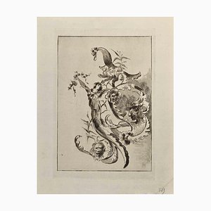 Edouard Dufeu, Floating, Original Etching, Late 19th Century-ZCI-1343935