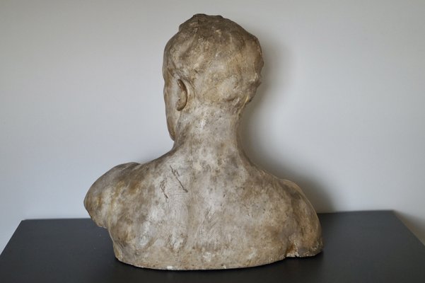 Eduard Deckers, Large Art Deco Bust, 1935, Clay & Plaster-DVX-2027850