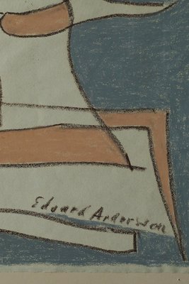 Edvard Andersson, Composition, 1950s, Pastel Drawing-ZAA-1756517