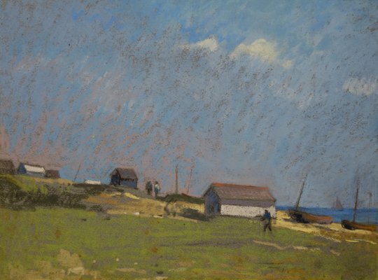 Edward Chappel, Baraques, Pastel, 1910-QUE-944139