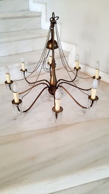 Edwardian Style Brass Chandelier-EAI-782229