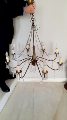 Edwardian Style Brass Chandelier-EAI-782229