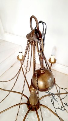 Edwardian Style Brass Chandelier-EAI-782229