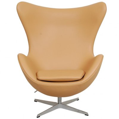 Egg Chair in Nature Nevada Aniline Leather by Arne Jacobsen for Fritz Hansen, 2000s-MTD-1746779