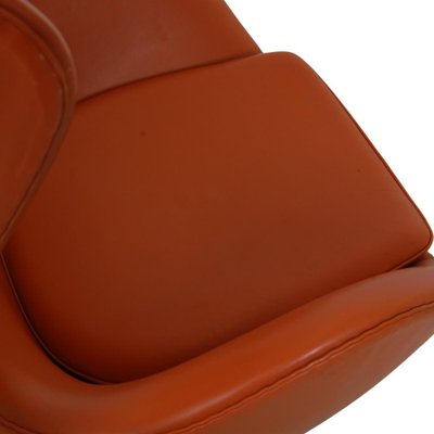 Egg Chair in Original Cognac Leather by Arne Jacobsen, 2000s-MTD-1769498