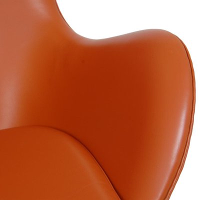 Egg Chair in Original Cognac Leather by Arne Jacobsen, 2000s-MTD-1769498