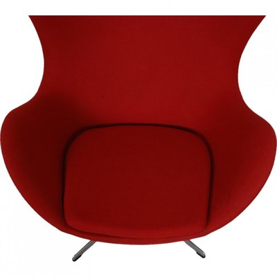 Egg Chair in Red Fabric by Arne Jacobsen-MTD-2017020