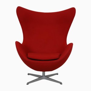 Egg Chair in Red Fabric by Arne Jacobsen-MTD-2017020