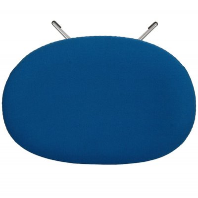 Egg Chair with Ottoman in Blue Fabric by Arne Jacobsen, Set of 2-MTD-1805031