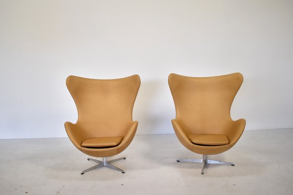 Egg Chairs by Arne Jacobsen for Fritz Hansen, 1960s, Set of 2-TEA-1384049