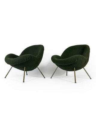 Egg Lounge Chairs by Fritz Neth for Correcta Germany, 1950s, Set of 2-MTU-1797625