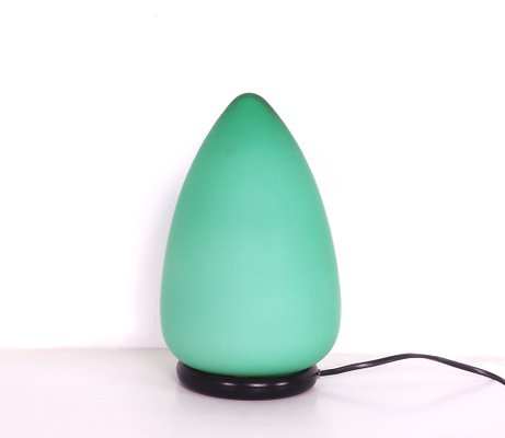 Egg-Shaped Table Lamp in Green Murano Glass-SN-1248731