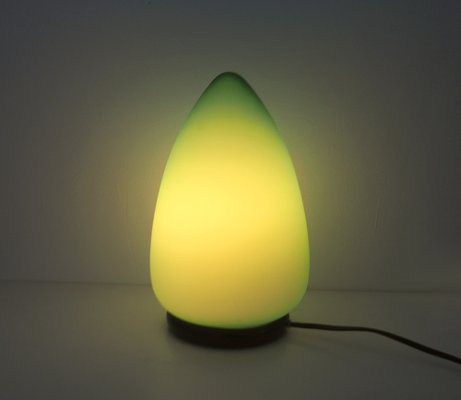 Egg-Shaped Table Lamp in Green Murano Glass-SN-1248731