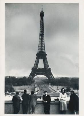 Eiffel Tower, 1950s, Black and White Photograph-DYV-1219796