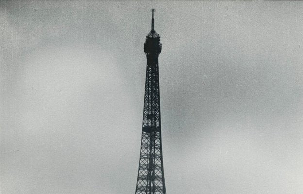 Eiffel Tower, 1950s, Black and White Photograph-DYV-1219796