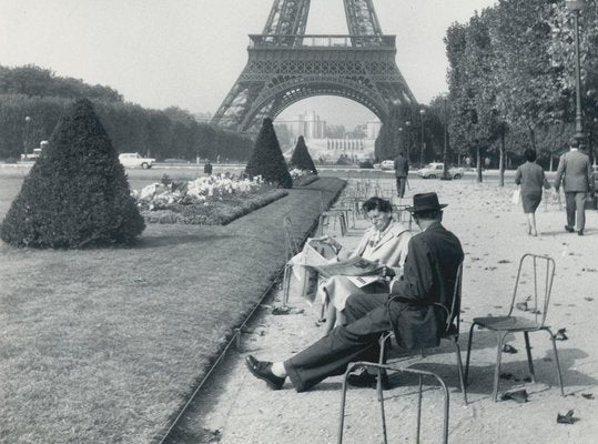 Eiffel Tower, 1950s, Black & White Photograph-DYV-1194393