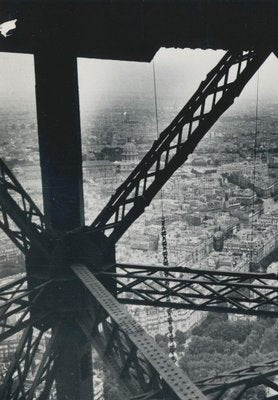 Eiffel Tower, France, 1950s, Black & White Photograph-DYV-1233969