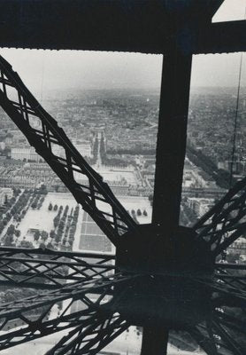 Eiffel Tower, France, 1950s, Black & White Photograph-DYV-1233969