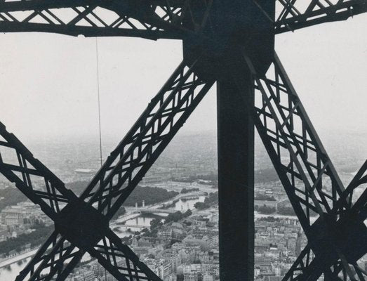 Eiffel Tower, France, 1950s, Black & White Photograph-DYV-1233972