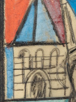 Einar Forseth, Church Window, Colored Sketches on Paper, Set of 2-GPP-1248851