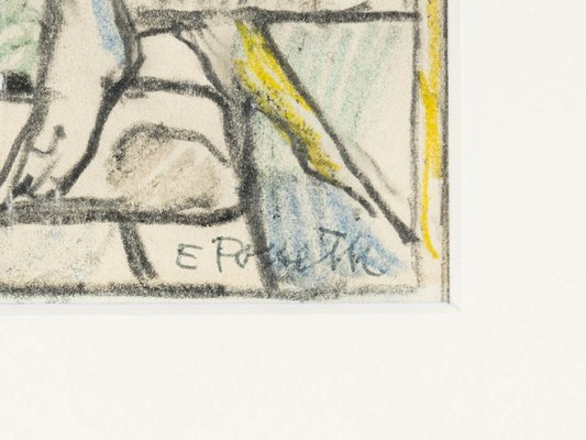 Einar Forseth, Church Window, Colored Sketches on Paper, Set of 2-GPP-1248851