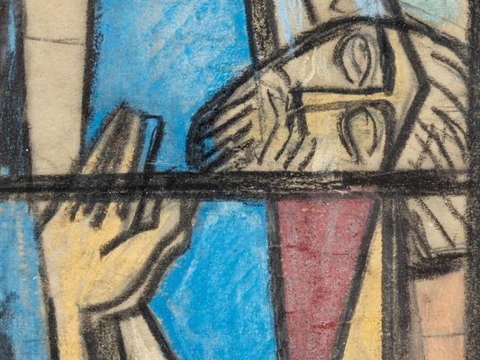 Einar Forseth, Church Window, Colored Sketches on Paper, Set of 2-GPP-1248851