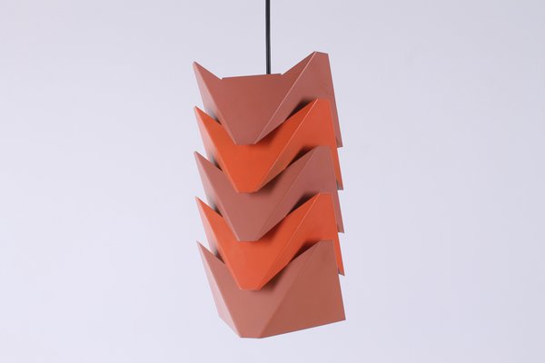 Ekko Metal Pendant Lamp by Louis Weisdorf for Lyfa, 1970s-XT-1393887