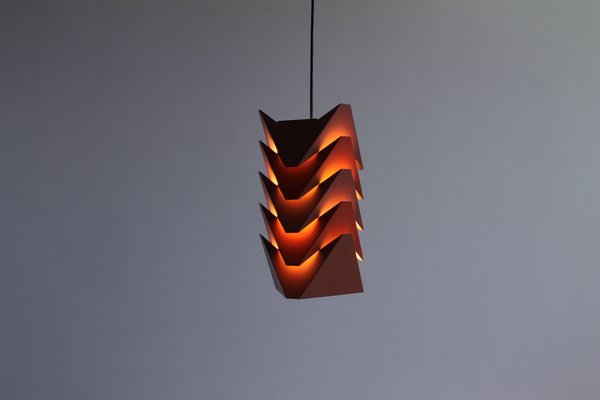 Ekko Metal Pendant Lamp by Louis Weisdorf for Lyfa, 1970s-XT-1393887