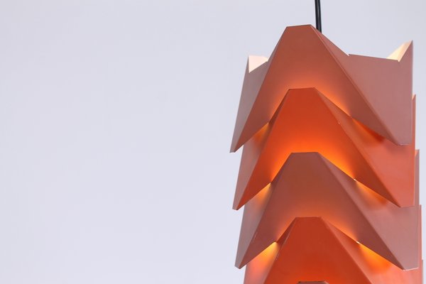 Ekko Metal Pendant Lamp by Louis Weisdorf for Lyfa, 1970s-XT-1393887