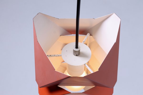 Ekko Metal Pendant Lamp by Louis Weisdorf for Lyfa, 1970s-XT-1393887