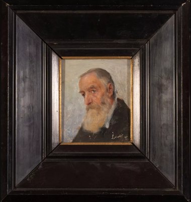 Elek Fülöp László, Portrait of an Man, 1890s-1910s, Oil on Board-QOR-2023484