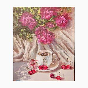 Elena Mardashova, Cherry Season, Oil Painting, 2022-ZCI-1788869