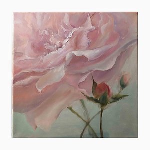 Elena Mardashova, Rose in Close-up, Oil Painting, 2022-ZCI-1788505