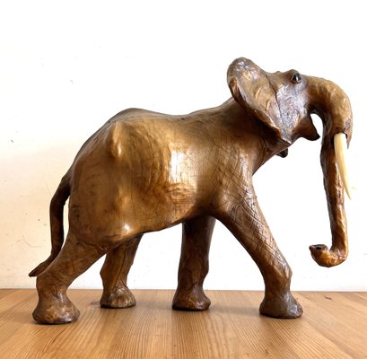 Elephants in Brown Leather, 1960s, Set of 2-AAR-1319882