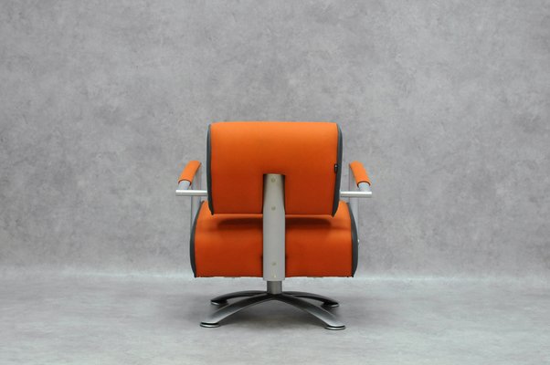 Elipsis Armchair in Orange Fabric-HDZ-1736712