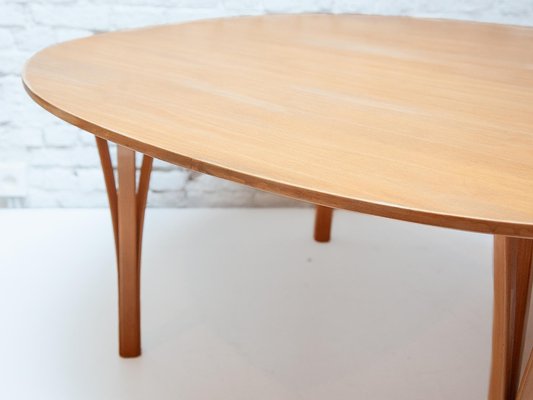 Ellipse Coffee Table attributed to Piet Hein & Bruno Mathsson for Fritz Hansen, 1990-KL-1738124