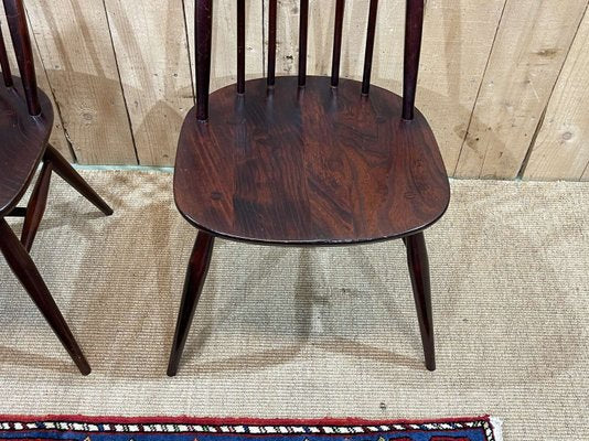 Elm Chairs from Ercol, 1970s, Set of 4-QYF-2024527