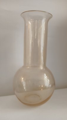 Elongated Vase in Transparent Glass by Archimede Seguso, 1970s-TKR-1819369